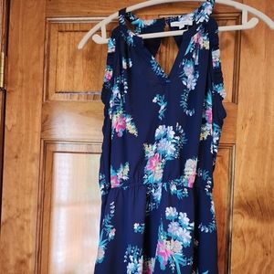 Skies Are Blue Floral Romper